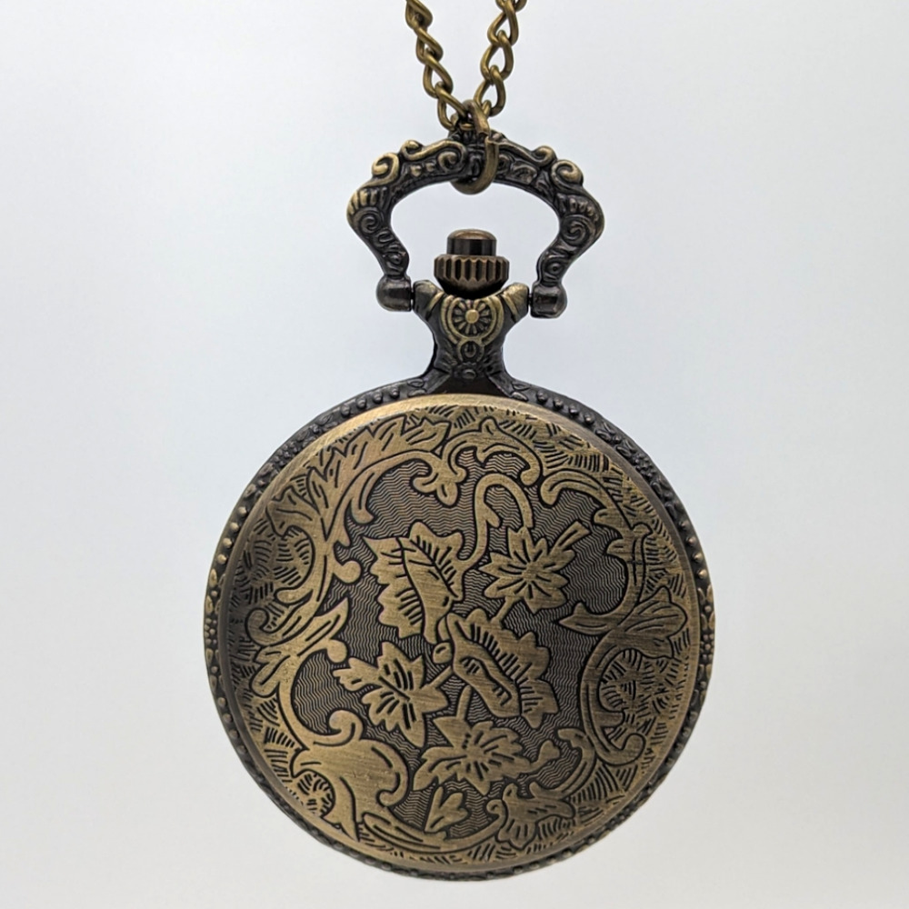 Egyptian Pharaoh Pocket Watch NEW Necklace Bronze Chain Retro Pendant Egypt Gift - Picture 2 of 7